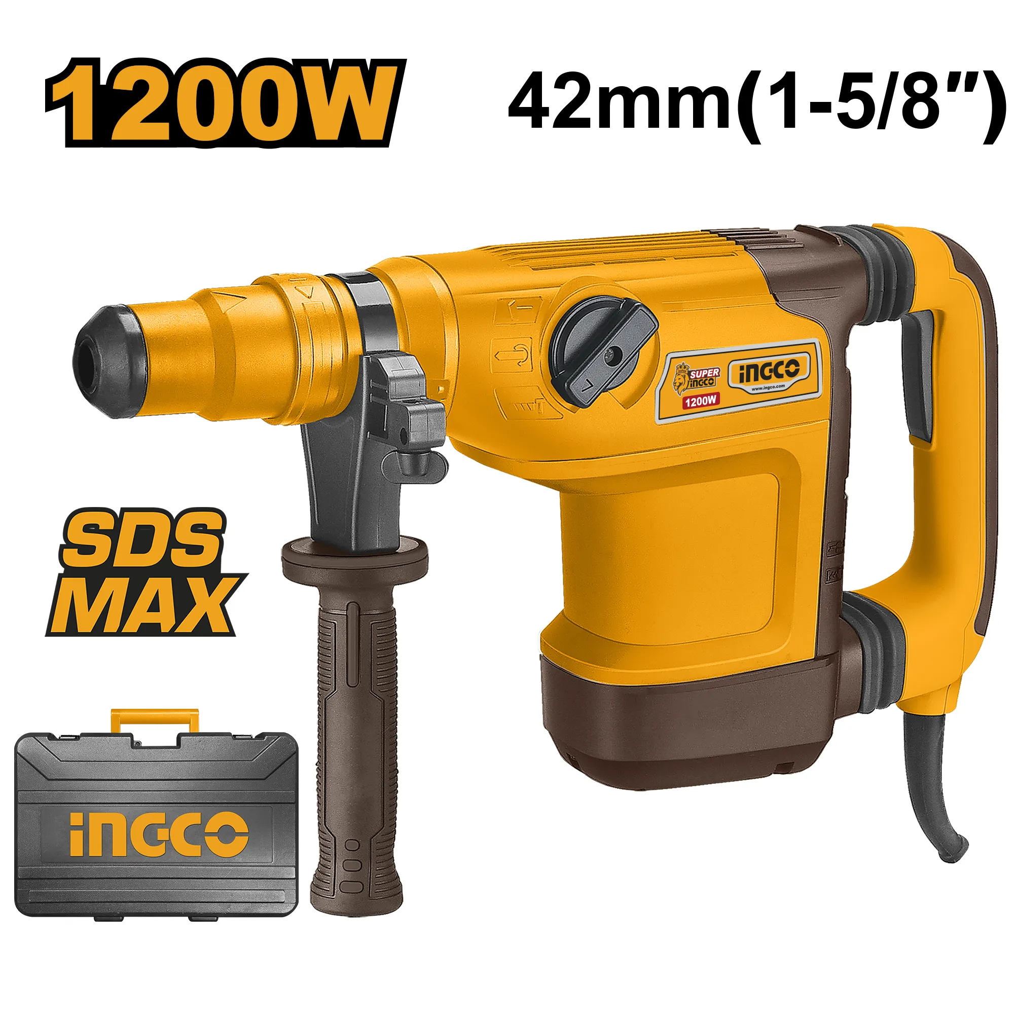 Перфоратор SDS-Max INDUSTRIAL INGCO RH1200428