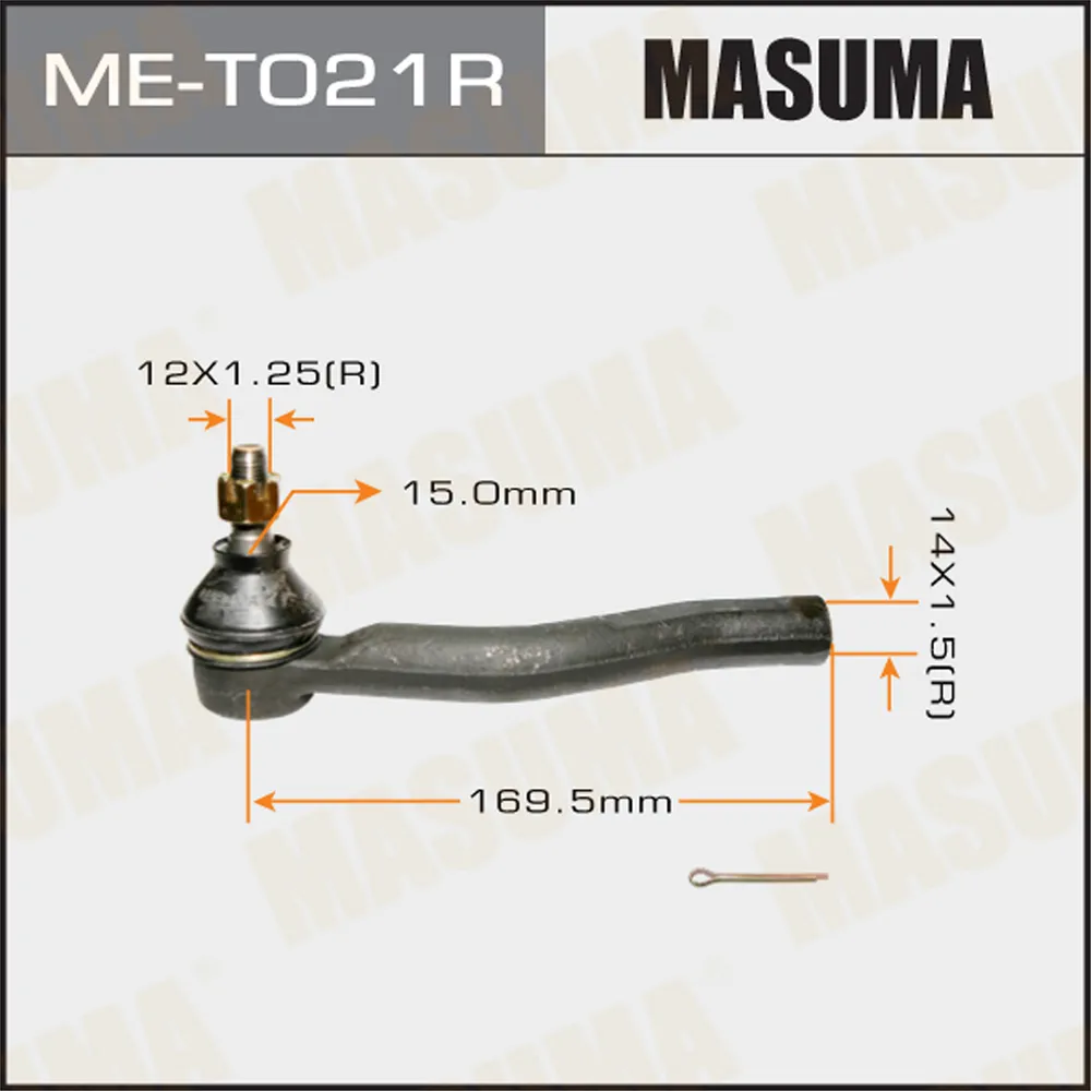 Наконечник рулевой тяги Masuma VITZ, YARIS NCP9 MASUMA MET021R