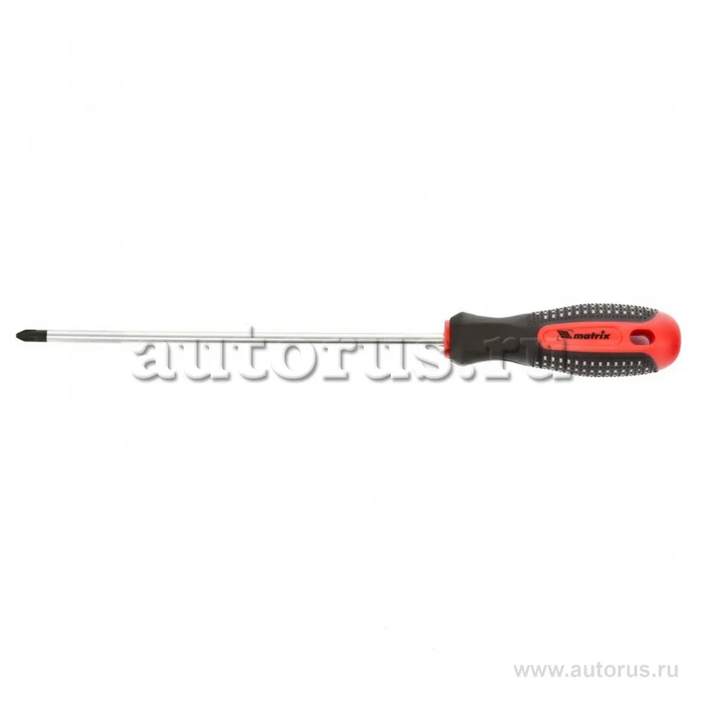 Отвертка Fusion, Ph2x200 мм, CrV, 3-х компонентная рукоятка anti slip MATRIX 11442