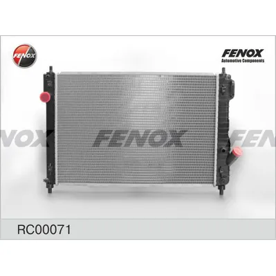 Радиатор охлаждения CHEVROLET AVEO (T250, T255) 1.4 08- MT 600X418X26; FENOX RC00071