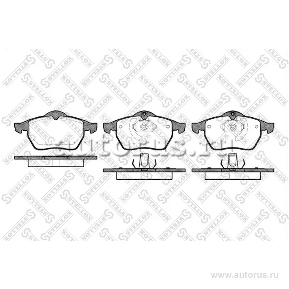 Колодки дисковые п. с антискр. пл. Opel Calibra/Vectra, Saab 900 2 STELLOX 401 010B-SX