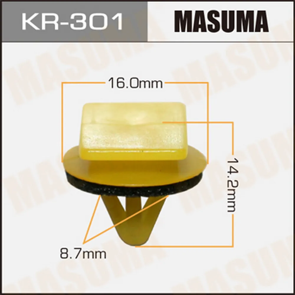 Клипса универс. 301-KR [уп.50] MASUMA KR-301