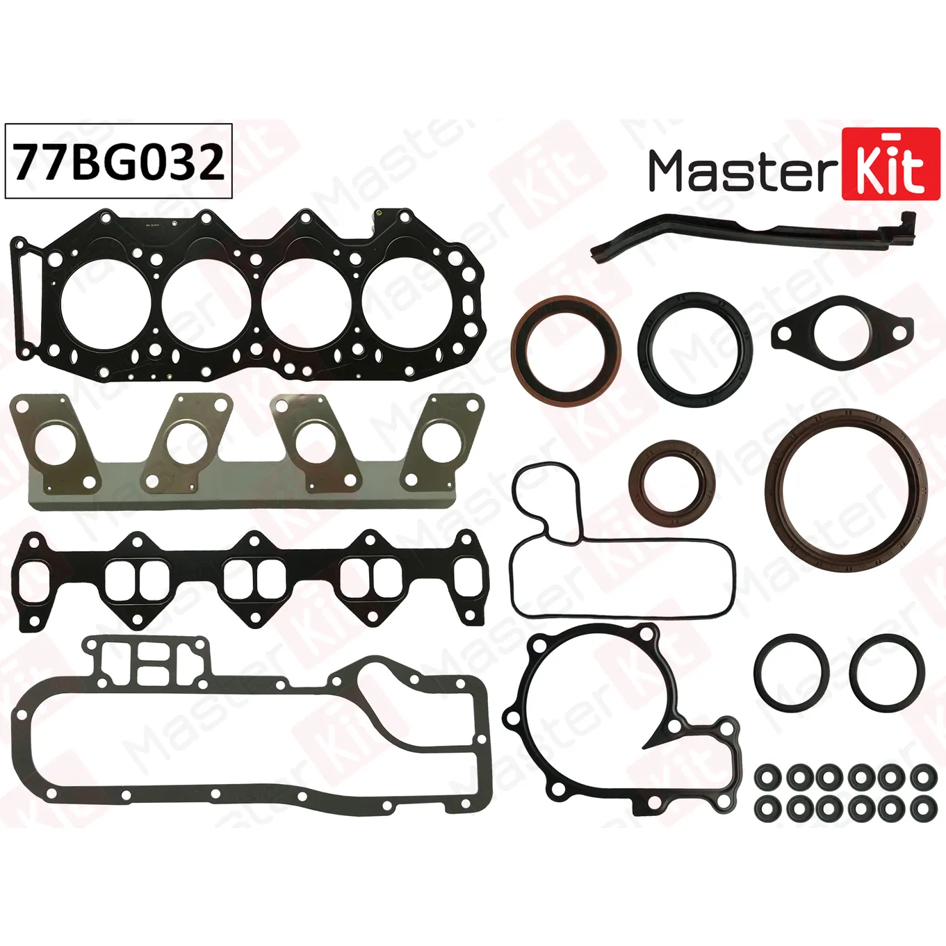 Полный комплект прокладок ДВС MASTERKIT 77BG032