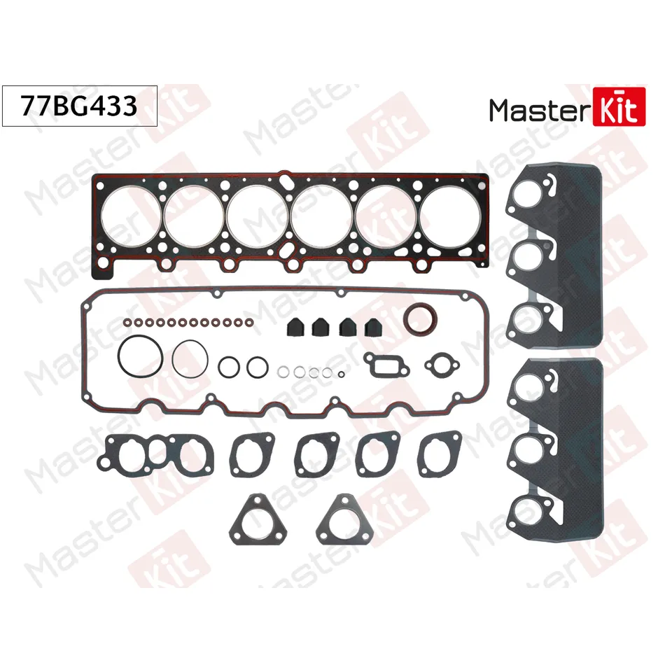 Комплект прокладок ГБЦ BMW 5 (E34) M20 B25 (256K1) MASTERKIT 77BG433