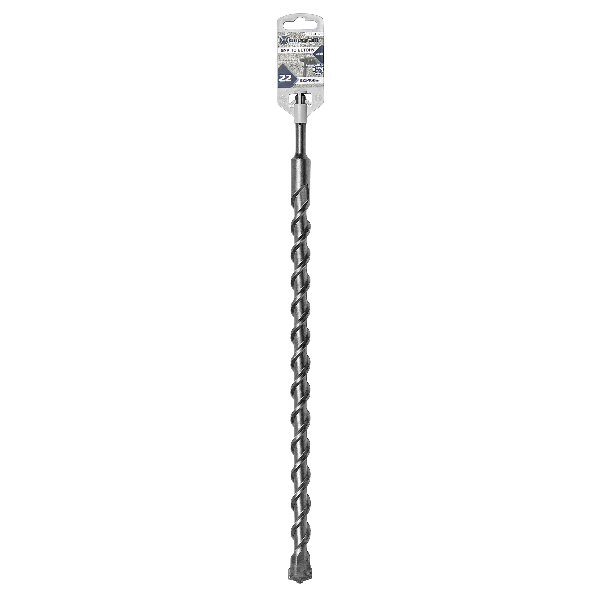 Бур по бетону MONOGRAM SDS-plus 22x400/460 мм Basis Monogram 088-109