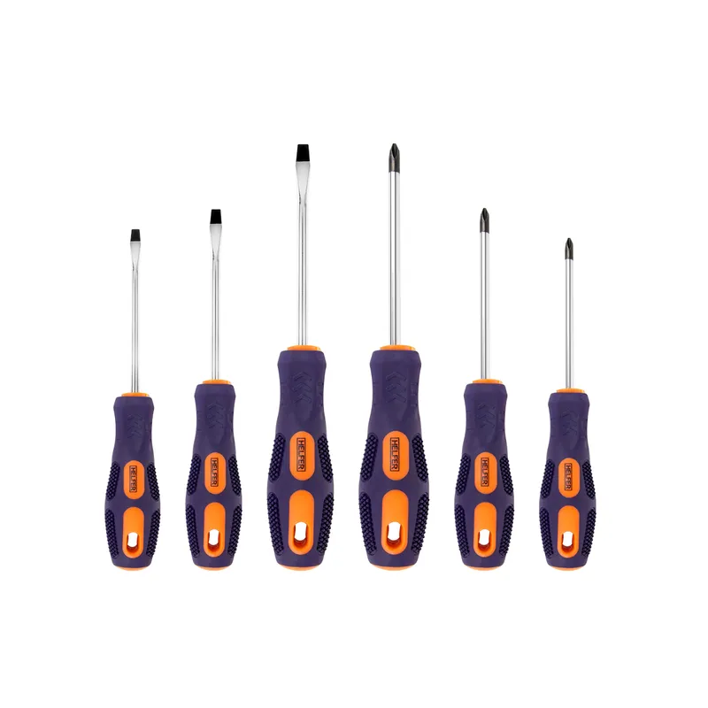 Набор отверток 6 шт.( Cr-V, двухкомп. рукоят, намагн. након) KRAFT HF004002