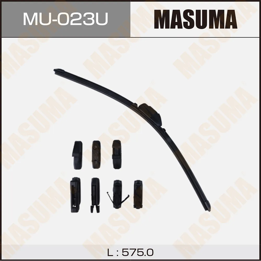 Щетка стеклоочистителя 575 мм бескаркасная 1 шт MASUMA Nano Graphite MU-023U