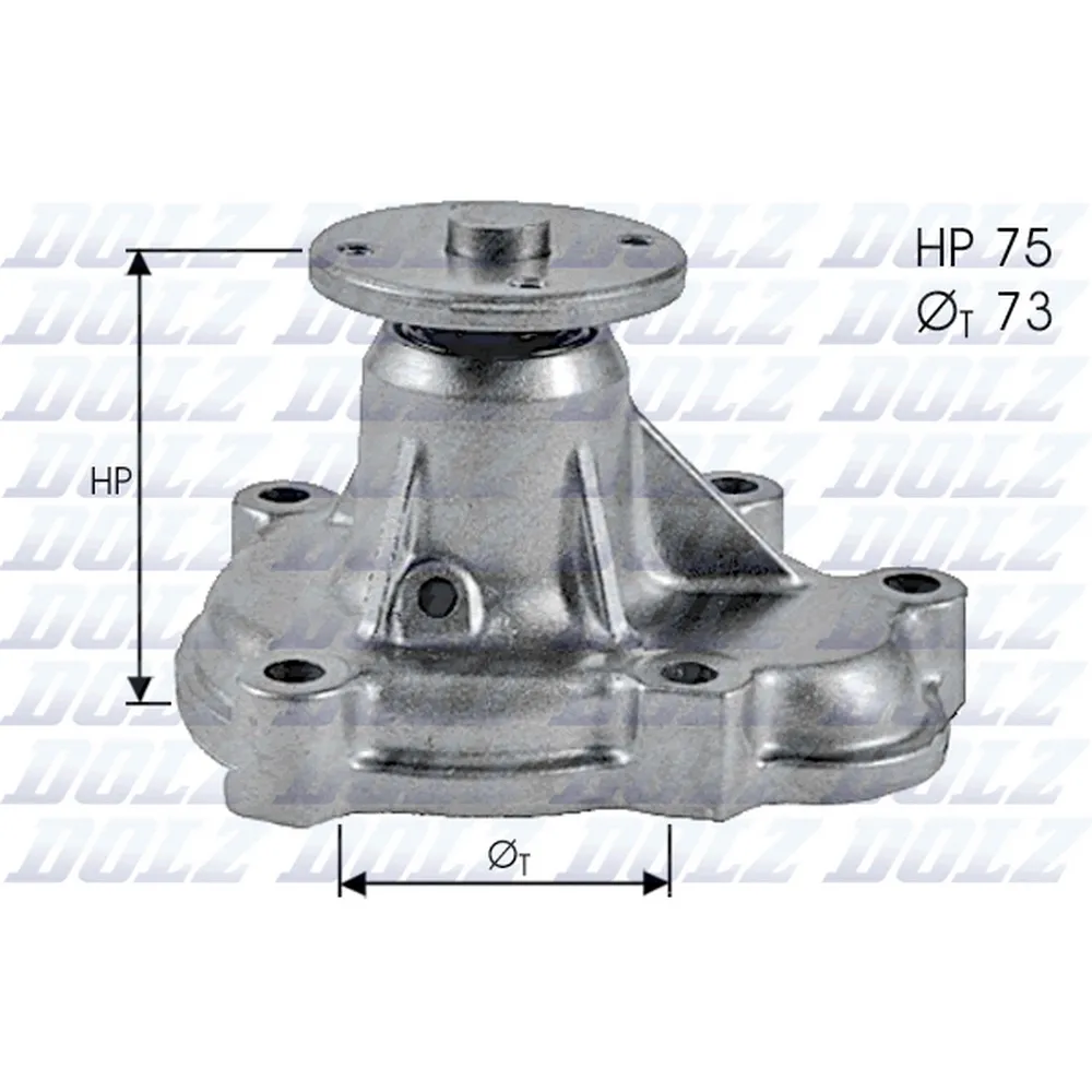 Помпа, водяной насос OPEL Astra F/G/Corsa B/Vectra B all 1.7TDI 95-> DOLZ O-143