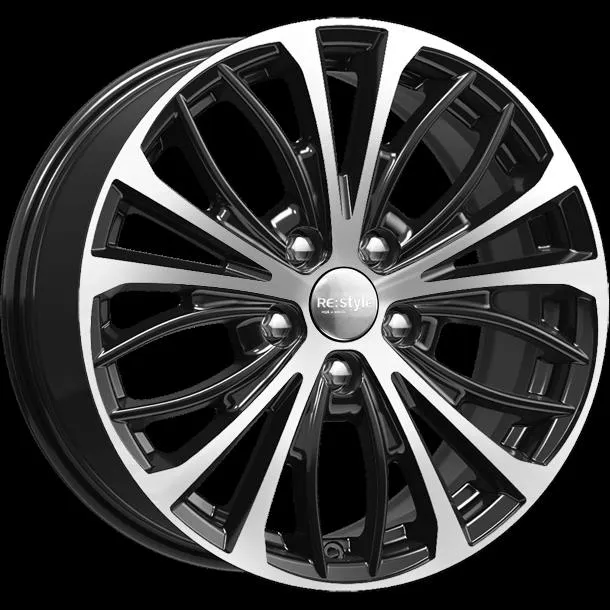 Диск литой R17 7.5J 5x114.3/67.1 ET50 КИК КС873 Алмаз черный 74845