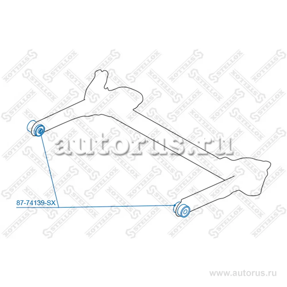 Сайлентблок зад. балки Nissan Primastar all 02> STELLOX 87-74139-SX