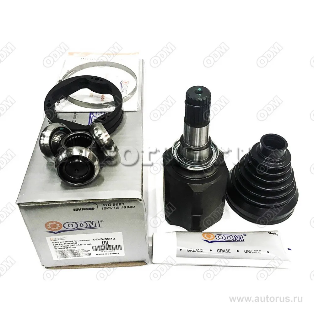 ШРУС внутренний (к-кт) TOYOTA Corolla (ZZ151) 1.4D-4D 2007- ODM TO35072