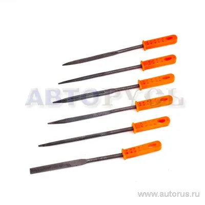 Набор надфилей разнопрофильных 180 мм 6пр TOYA 25360