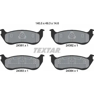 Колодки тормозные задние FORD AUSTRALIA FORD USA MERCURY TEXTAR 2438101