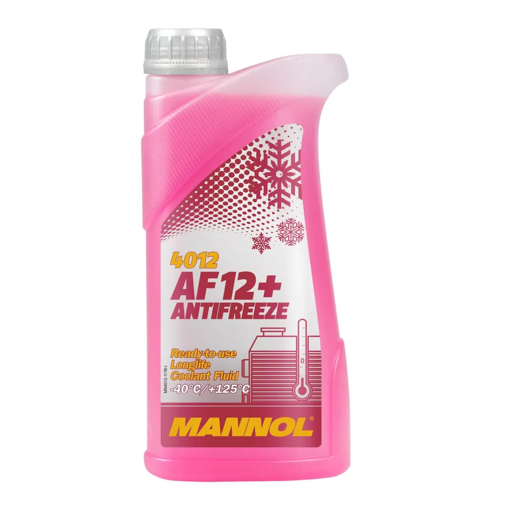 Антифриз MANNOL AF-12 Longlife G12 готовый -40C красный 1 л 2038