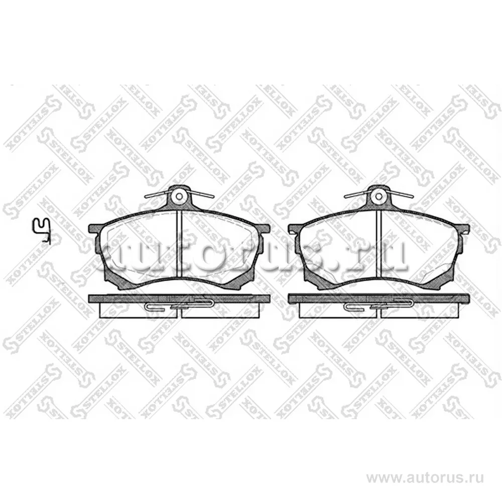 Колодки дисковые п. с антискрип. пл. Mitsubishi Carisma 1.6-1.9D/T STELLOX 593 000B-SX