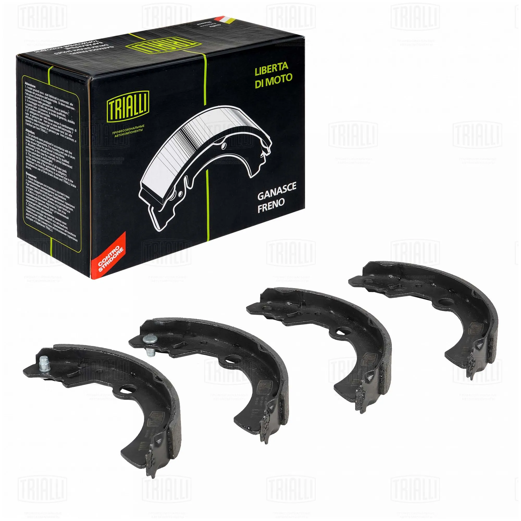 Колодки торм. для а/м Suzuki Alto (94-)/Ignis (00-)/Wagon R (93-) барабан. 180x26 TRIALLI GF 4553