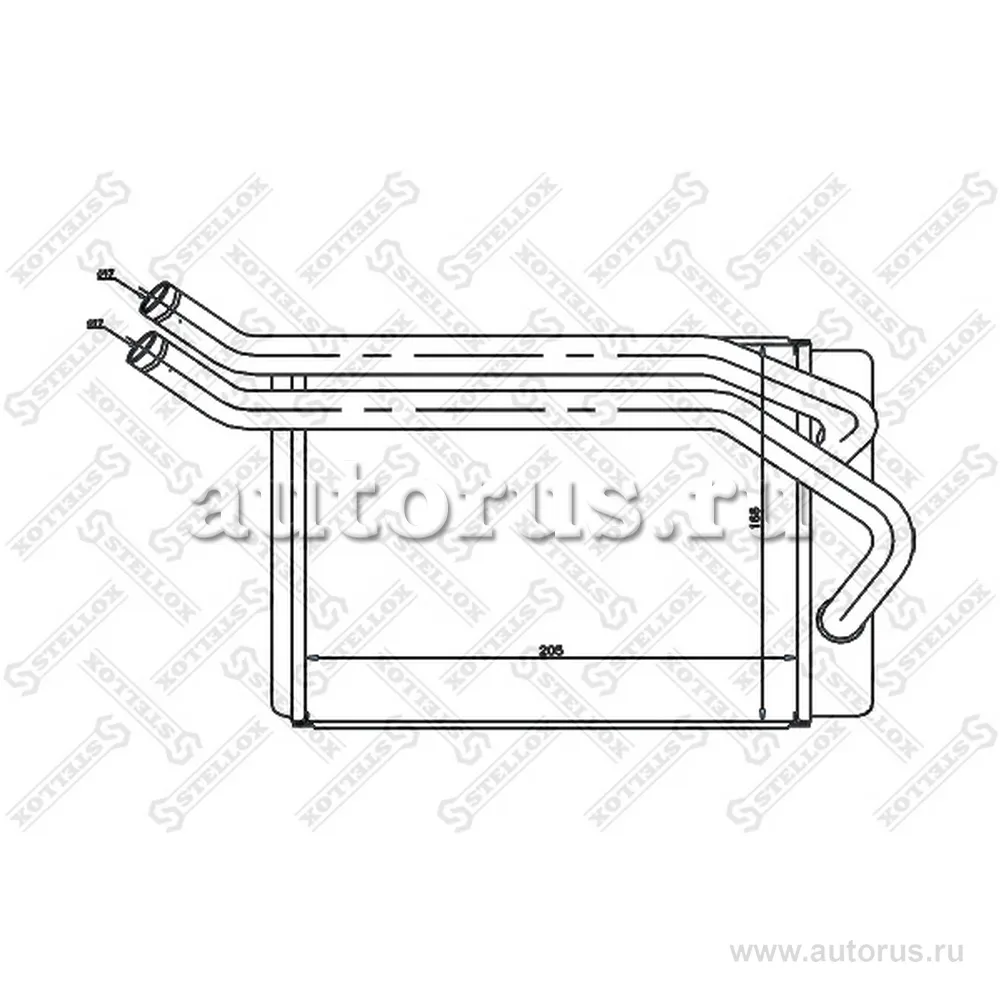 Радиатор печки Hyundai SantaFe 2.0/2.2/2.4/2.7 00> STELLOX 10-35131-SX
