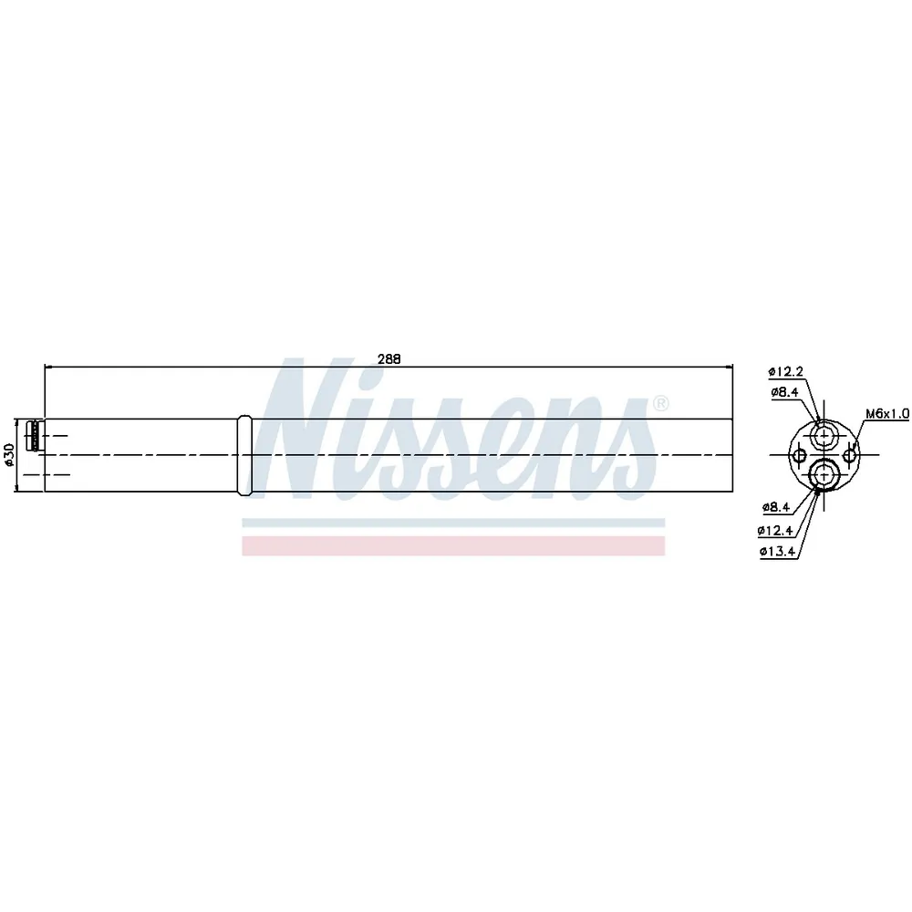 Осушитель кондиционера audi a4 1.8tfsi 07 NISSENS 95451
