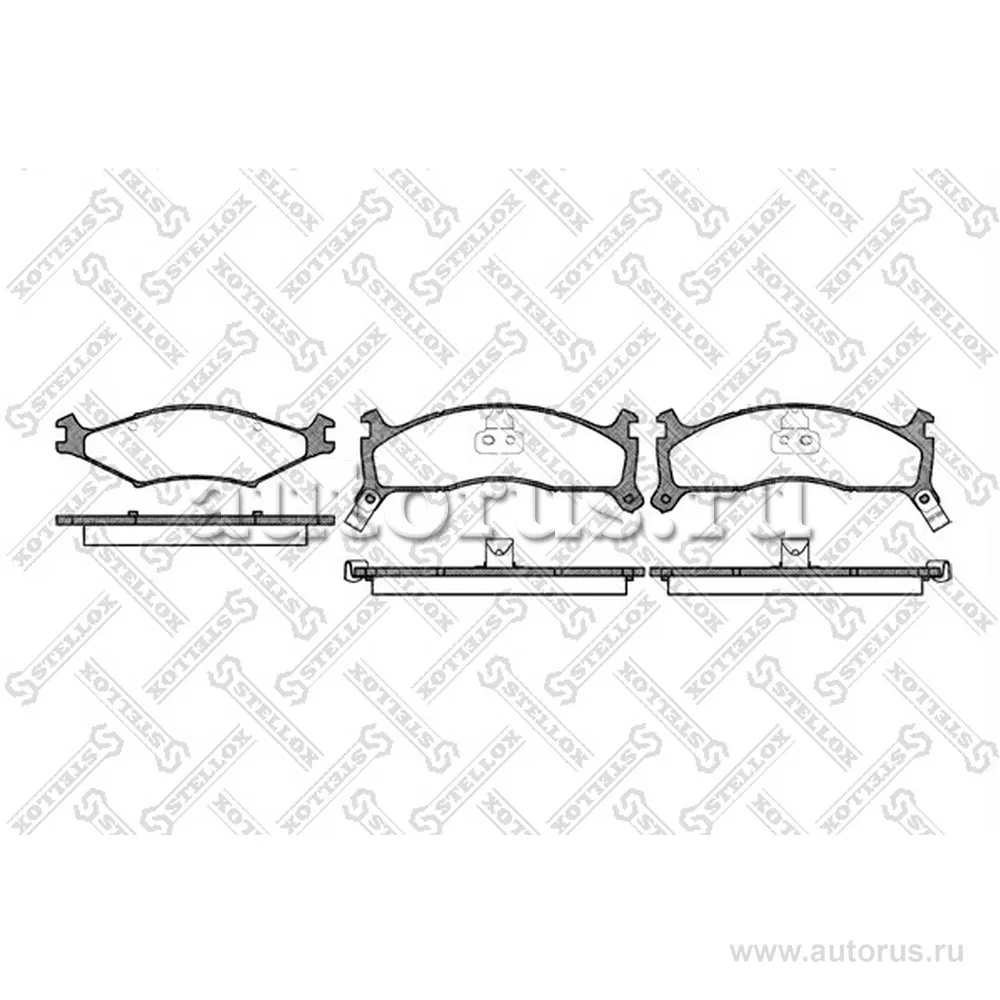 Колодки дисковые п. Kia Sportage 2.0i &16 STELLOX 611 002-SX