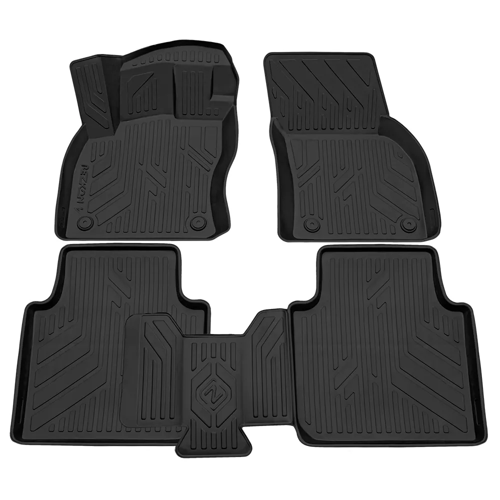 Коврики в салон 3D полиуретановые Черный Skoda Kodiaq 2017- Rezkon 0530030100