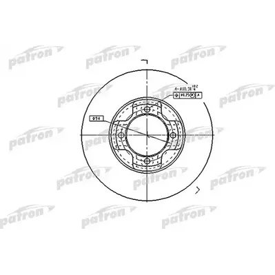 Диск тормозной передний MAZDA: 323 II 80-89, 323 II HATCHBACK 80-89 PATRON PBD1964