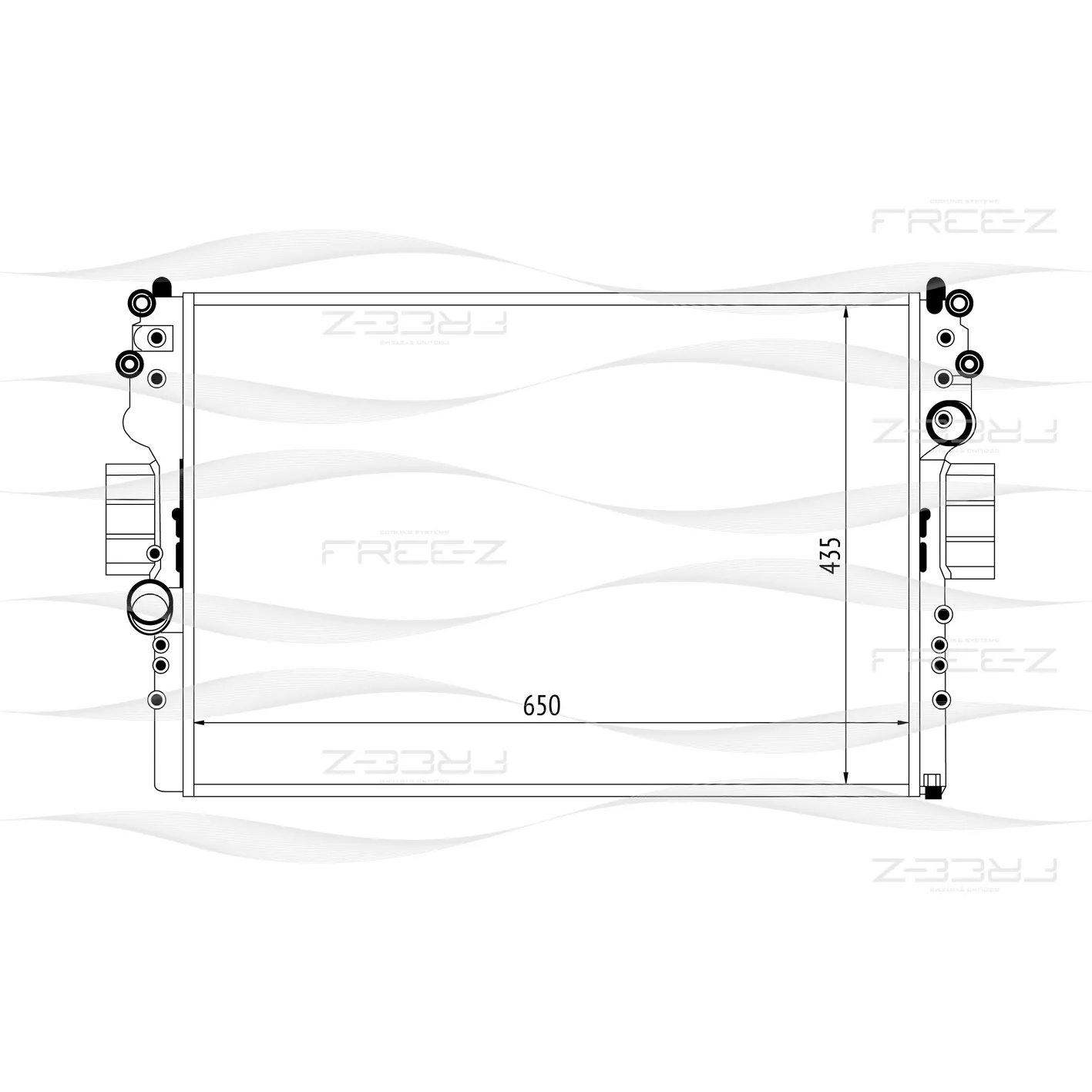 Радиатор охлаждения IVECO Daily 03-> FREE-Z KK0145