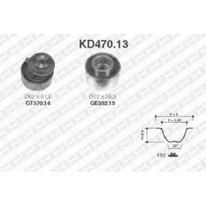 Комплект ремня ГРМ NTN-SNR KD470.13