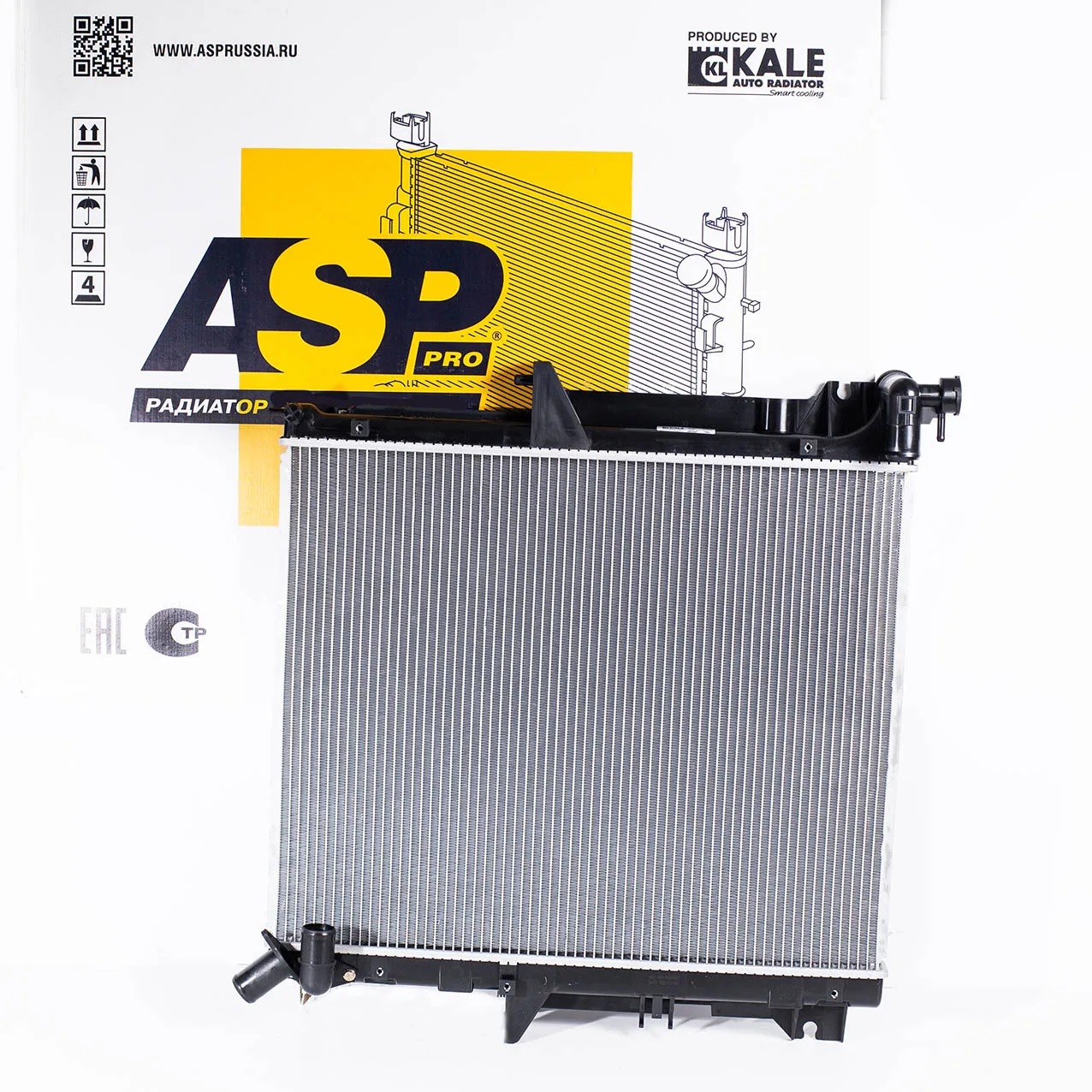 Радиатор охлаждения Mitsubishi L200 (06-) 2.5D MT паяный ASP AL12775