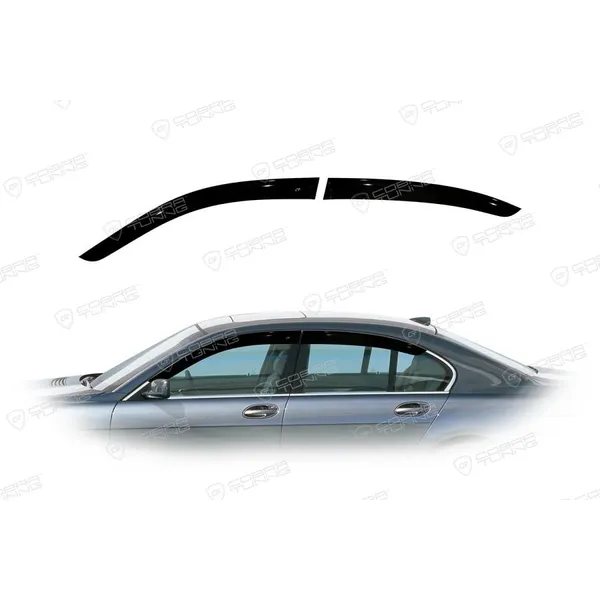 Дефлектора на окна BMW 7 Sd (E65) 2001-2008EuroStandard деф.окон Cobra Tuning BE23201