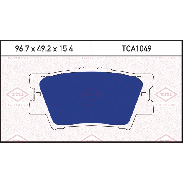 Колодки тормозные дисковые задние TOYOTA RAV4 06-> TATSUMI TCA1049