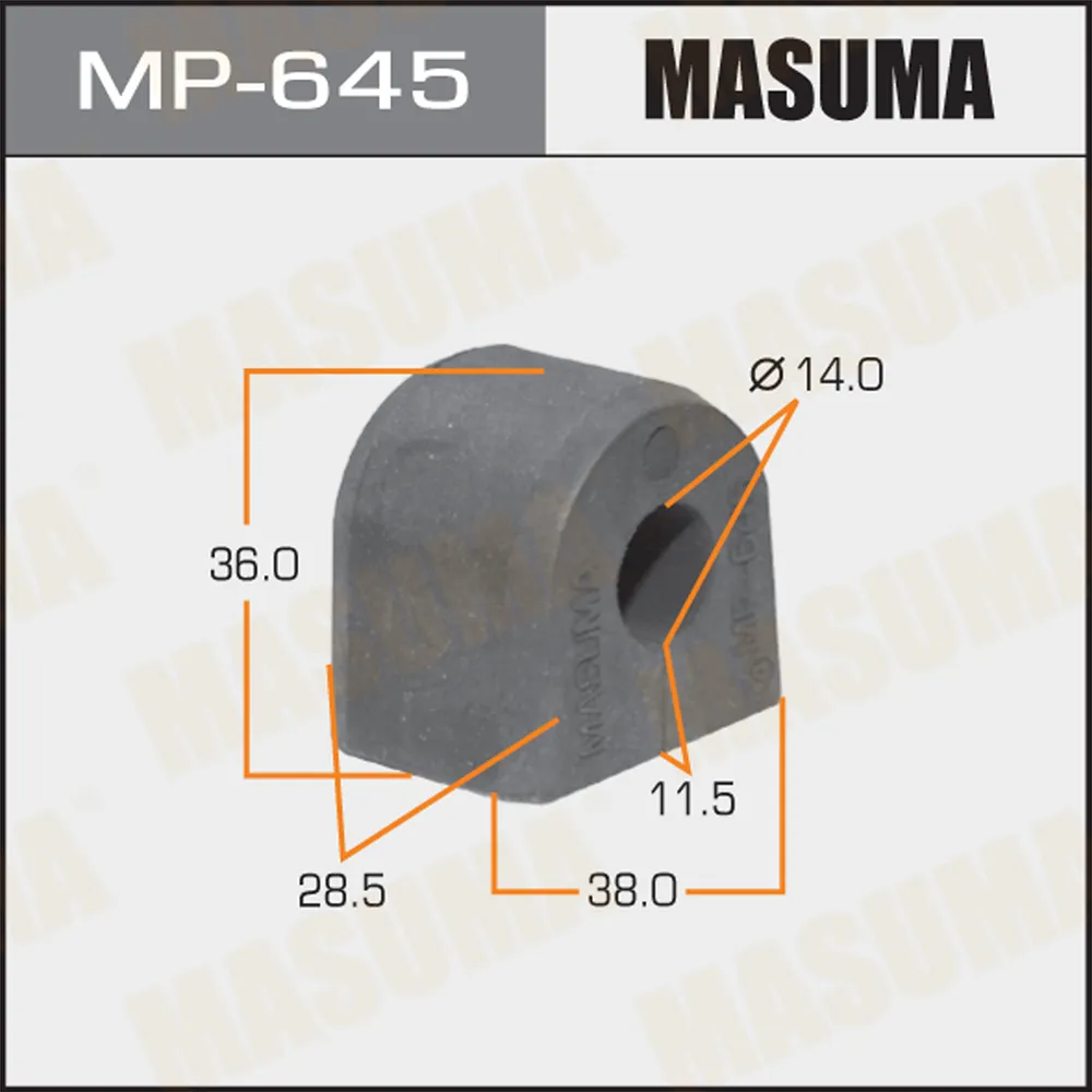 Втулка стабилизатора SUBARU IMPREZA MASUMA MP-645