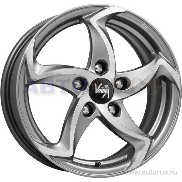 Диск литой R15 6.5J 5x114.3/67.1 ET40 КИК Ландау алмаз аргентум 12186