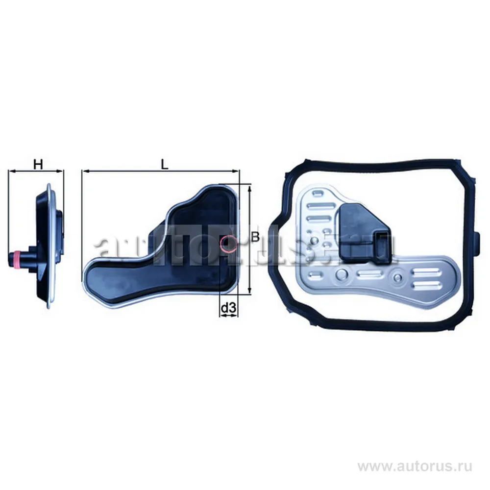 Фильтр АКПП с прокладкой поддона CITROEN/PEUGEOT/RENAULT Clio III KNECHT/MAHLE HX 148D