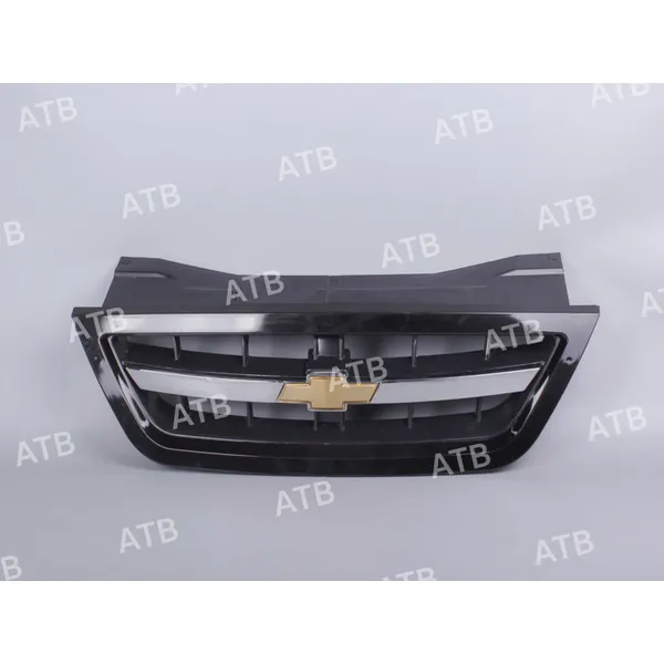 Решетка радиатора Daewoo Nexia 1 2008-2016 рестайлинг Chevrolet Черный 87U верх ATB 1ADN10JAWC87U