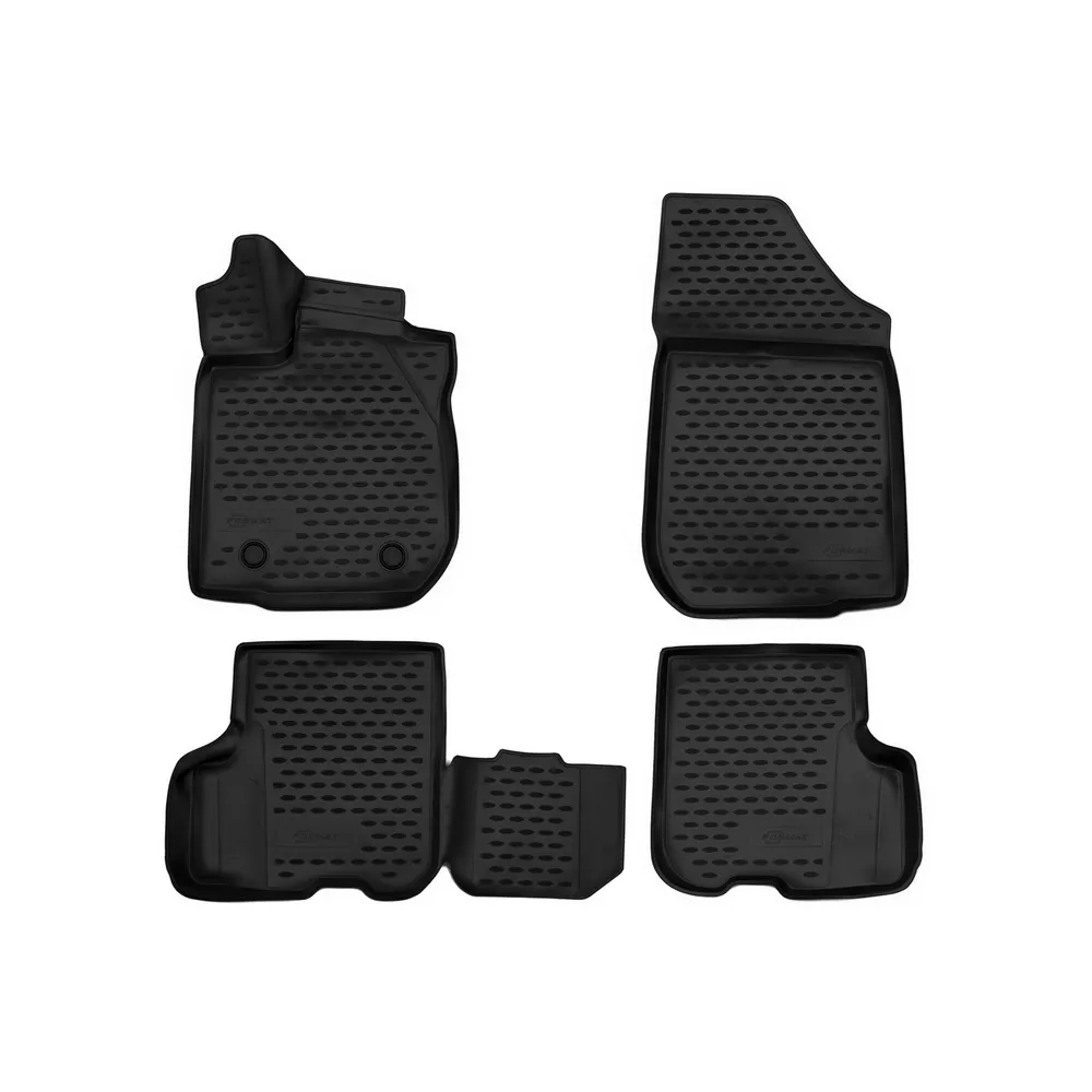Коврики 3D в салон RENAULT Logan/ Logan MCV, 2014-2017, 4 шт. (ПУ, повышенная износостойкость) FORMAT FORMAT.3D.41.31.210k