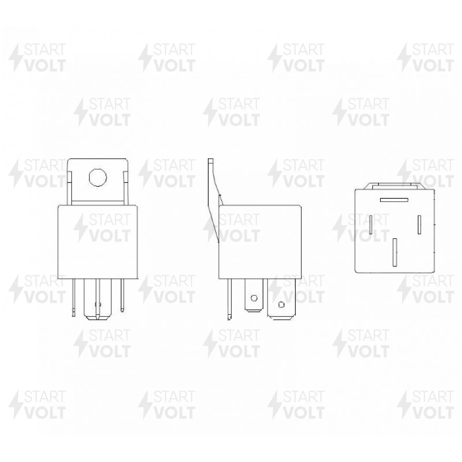 Реле 24V 80А 4 конт. для а/м Volvo/MAN/Scania/DAF/Mercedes-Benz () STARTVOLT SCR 0700