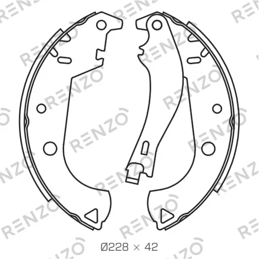 Колодки барабанные RENZO RZ023