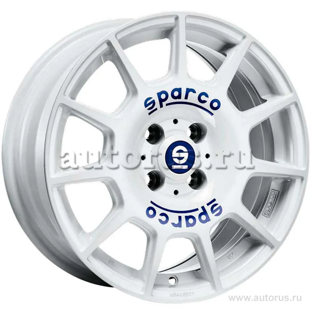 Диск литой R16 7J 5x112/73.1 ET35 SPARCO Terra White Blue Lettering W29046602G7