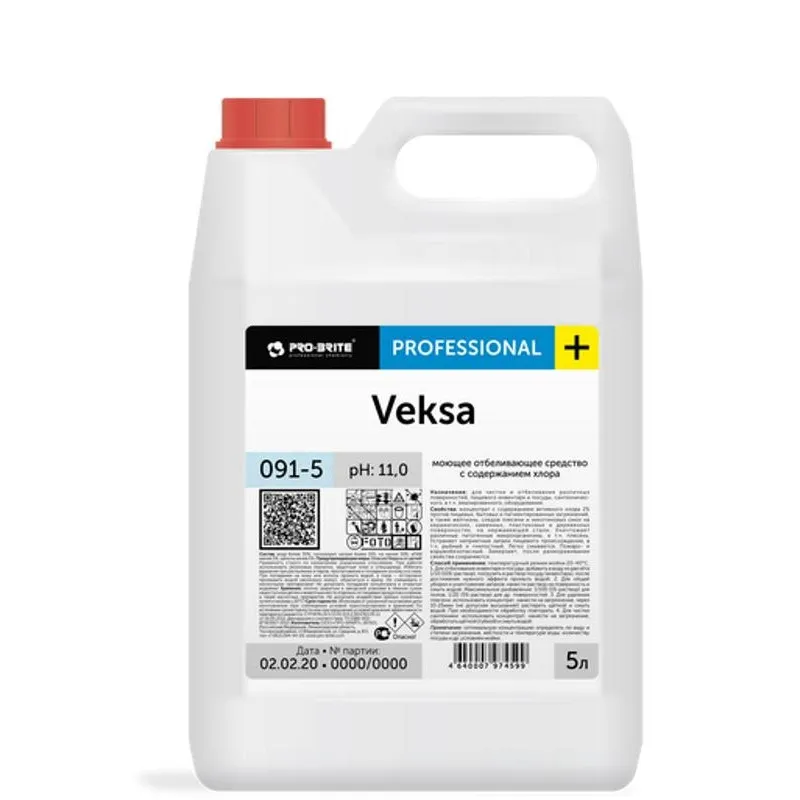 Профхим д/посуды хлорн отбел.посуды и кух.поверхн Pro-Brite/VEKSA, 5л 1222083