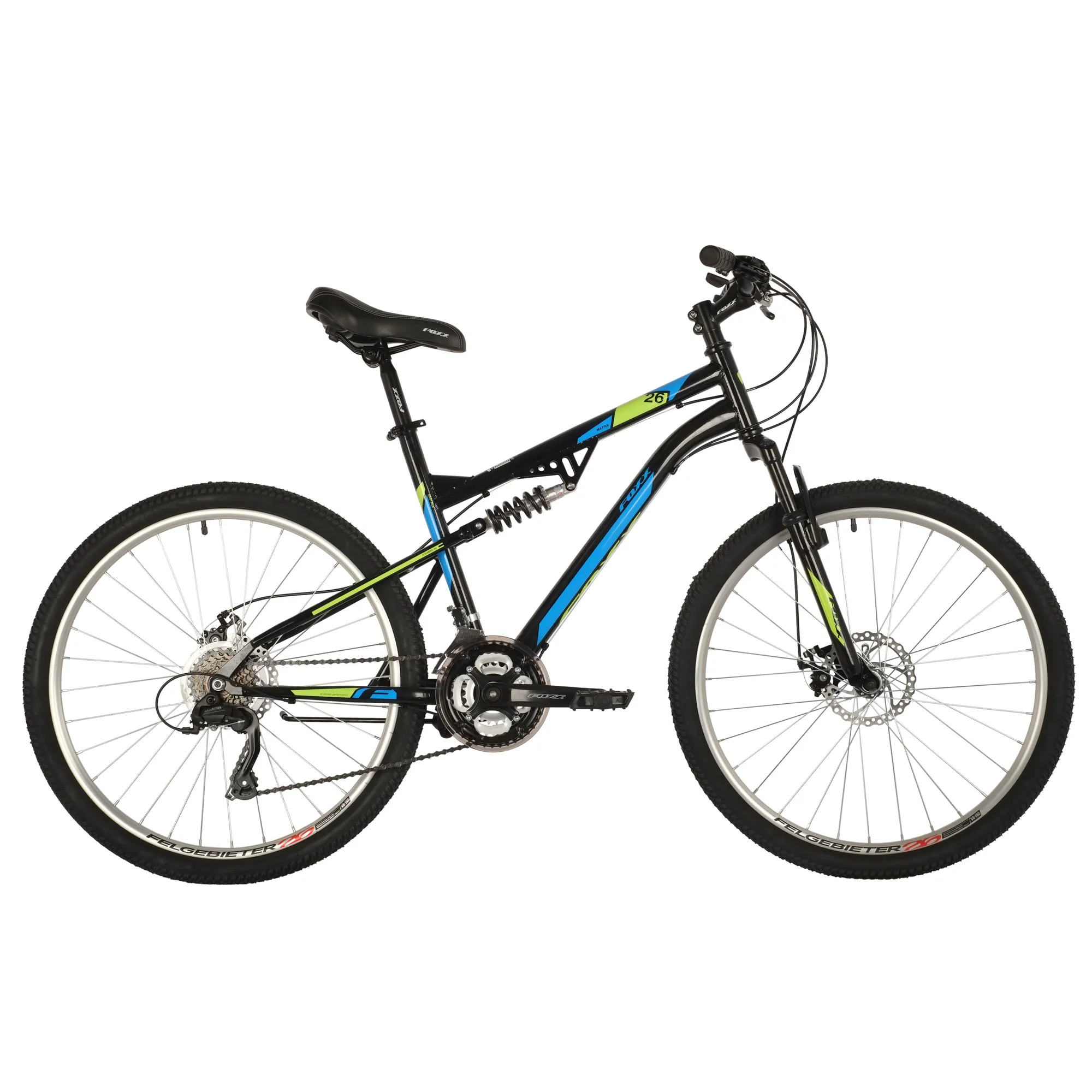Велосипед 26 хардтейл FOXX MATRIX (2021) количество скоростей 18 рама сталь 18 черный