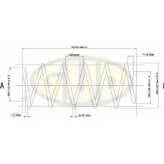 ПРУЖИНА ПЕР Audi 80 1.6-2.3E 91-95 G.U.D GCS004215