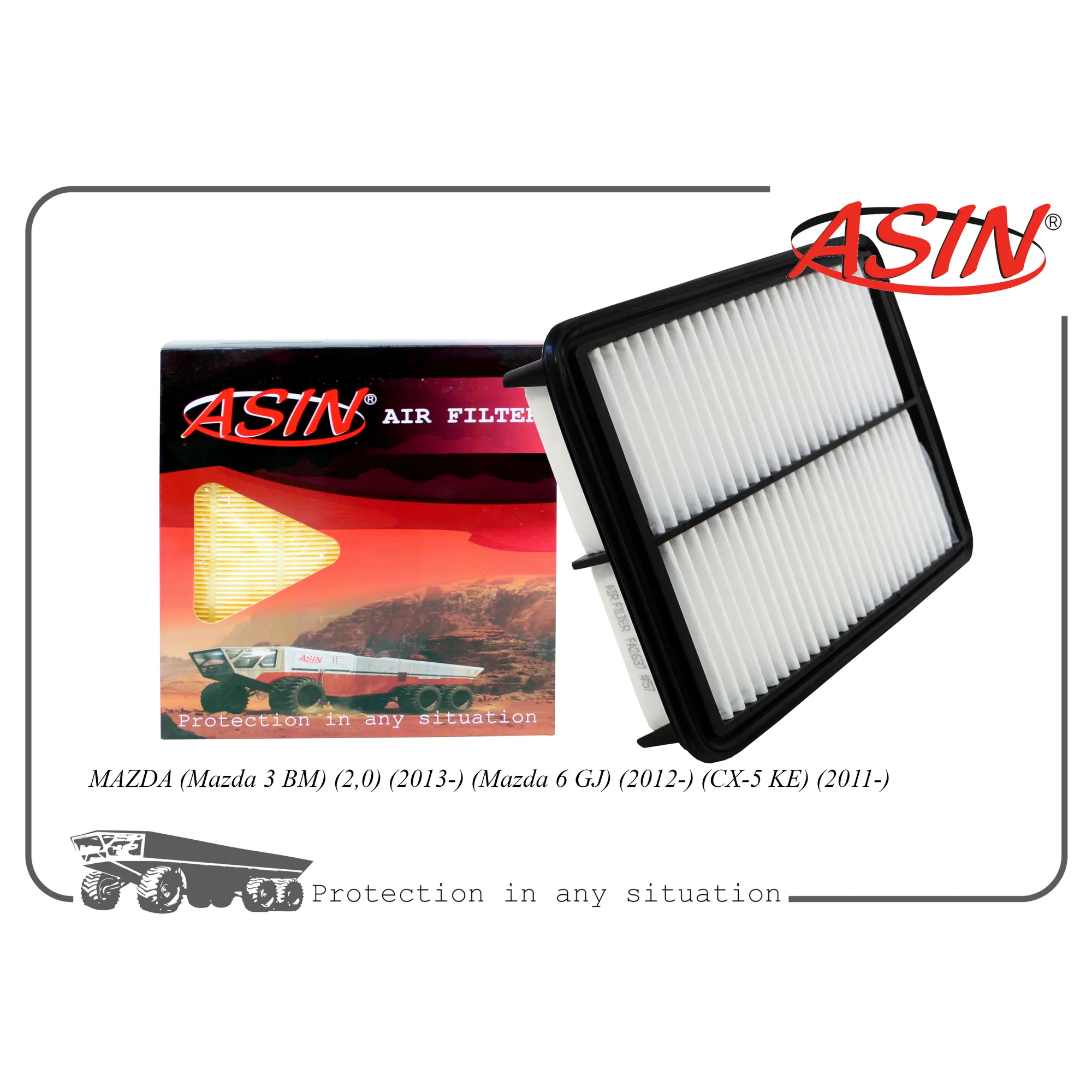 Фильтр воздушный PE07-13-3A0A/ASIN.FA2637 ASIN ASIN ASINFA2637