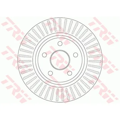 Диск тормозной передний TRW DF6251