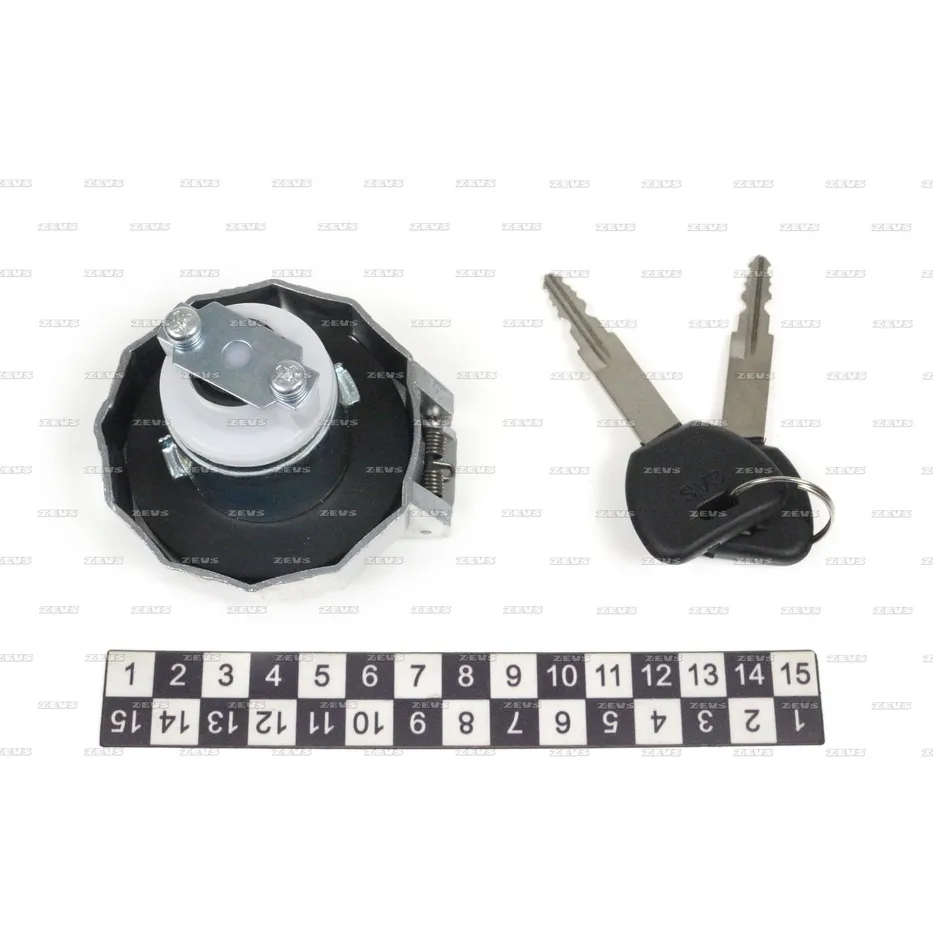 Крышка топливного бака 34 mm; с ключом ZEVS QB-1010