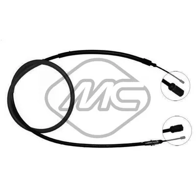 Трос ручника CIT XSARA PICASSO ALL (DISC BRAKE) DX-RH Metalcaucho 80832