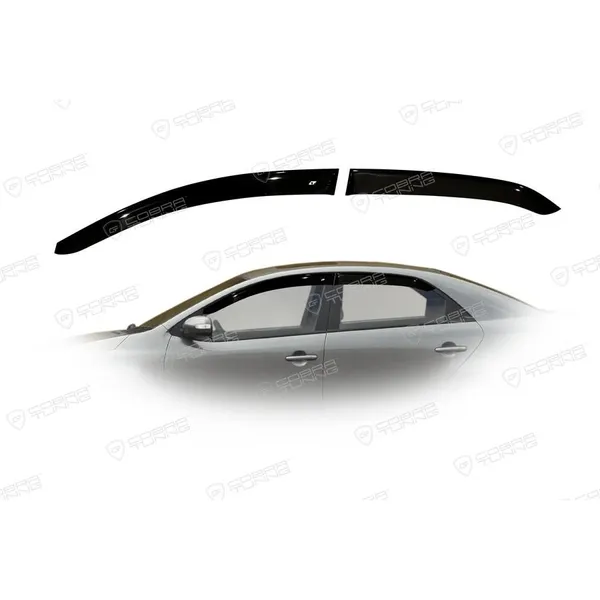 Дефлектора на окна Kia Cerato II Sd 2009-2013EuroStandard деф.окон Cobra Tuning KE10709
