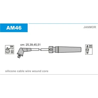 К-кт проводов chevrolet lacetti 1.41.6 dohc 05 JANMOR AM46