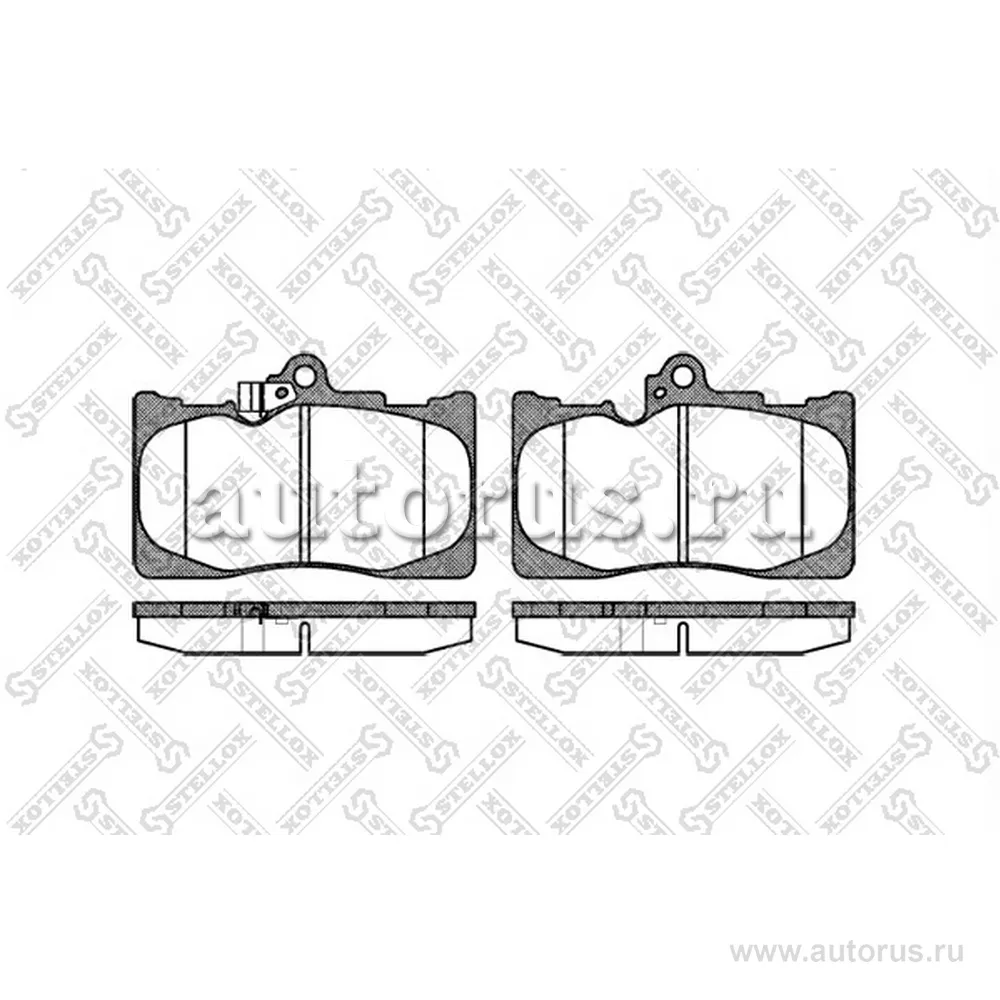 Колодки дисковые п. Lexus GS 300/430 05> STELLOX 1191 002-SX