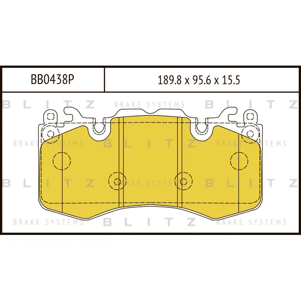 Колодки тормозные дисковые передние LAND ROVER Discovery/Range Rover/Range Rover Sport BLITZ BB0438P