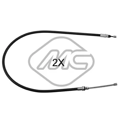 Трос ручника SMA FORTWO/ROADSTER ALL COUP/CABRIO KIT - 2 CABLES DX/SX-R Metalcaucho 81032